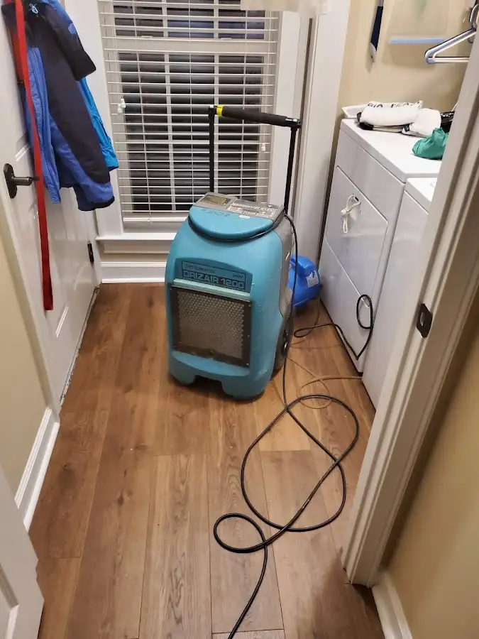 Commercial dehumidifier deployed for Flood Damage Cleanup in Henniker