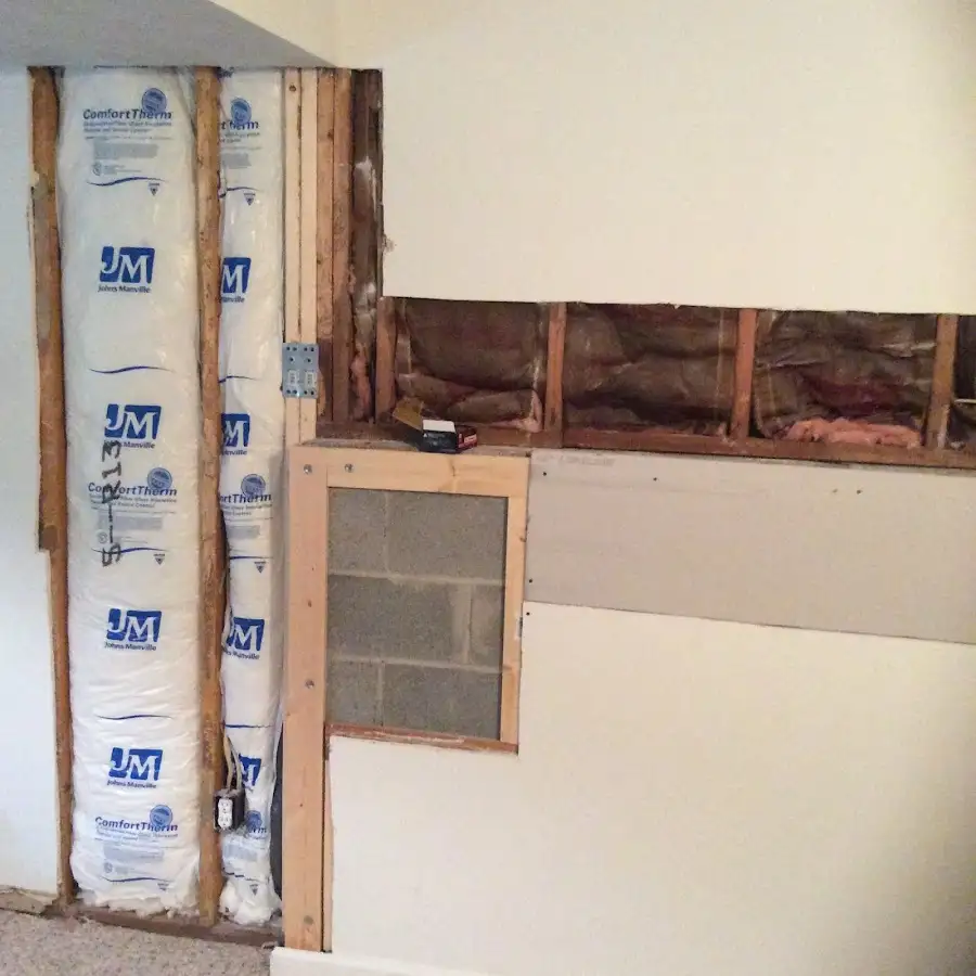 Wall insulation replacement during Contents Cleaning & Restoration in Henniker